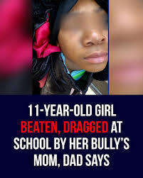 An 11-year-old girl was taken to a children's hospital last week after  police say the mother of another student attacked her outside of an  elementary school.