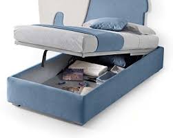 Letto singolo brandina con ruote + materasso dorsal varial. Letto Singolo Imbottito Compatto Senza Testiera Vari Rivestimenti E Contenitore Su Richiesta Art 2313 Outletarreda