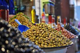 Olives On Display At Marrakech Indoor Market Moroccan Food Food Delicious