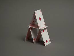 Awesome card tricks, great queen of hearts and ace gifs. Falling House Of Cards Gif Burnsocial