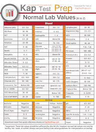 Normal Lab Values Chart Nursing Pdf Best Picture Of Chart