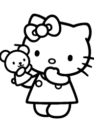 Hello Kitty Is Being Hold Doll Coloring Page Hello Kitty Coloring Pages Kidsdrawing Free Coloring Pages Online Dibujos Para Pintar Dibujos Pintar