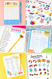 Check your own skills or challenge others to see who really knows the game . 20 Printable Summer Games To Keep You Cool Hey Let S Make Stuff