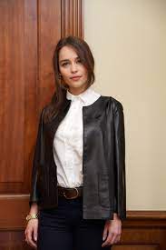 Pin By La Bella Vita On Emilia Clarke Leather Jacket Emilia Clarke Women