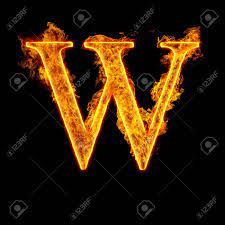 The english alphabet has 26 letters, starting with a and ending with z. Fire Alphabet Letter W Isolated On Black Background Stock Photo Picture And Royalty Free Image Image 22914326