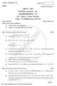 Surface integrals—which can be used to find the rate of fluid flow across a surface. Vector Calculus 2012 2013 B Sc Mathematics Semester 4 Sybsc Question Paper With Pdf Download Shaalaa Com