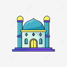 Gambar mewarnai masjid kaligrafi dapat dicetak dekorasi gambar. Kartun Masjid