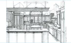 This tutorial can be very helpful when drawing the background scenes of anime or manga. Kitchen Perspective Drawing By Kitchenplans