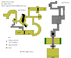 Perfect Dark Skedar Ruins Map Map For Nintendo 64 By Super Nova Gamefaqs