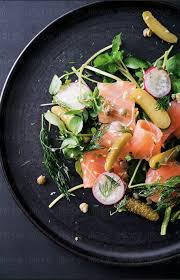 See more ideas about recipes, smoked salmon breakfast, smoked salmon. Scottish Smoked Salmon Salad With Watercress Radish Capers And Sesame Seeds And Vinaigrette Smoked Salmon Salad Salmon Recipes Healthy Recipes