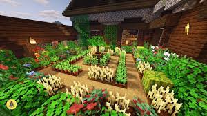 How To Create A Vegetable Garden In Minecraft Minecraft Farm Minecraft Decorations Minecraft