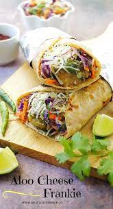 Veg Frankie Recipe Aloo Cheese Frankie Veg Kathi Roll Recipe Indian Food Recipes Veg Frankie Recipe Indian Food Recipes Vegetarian