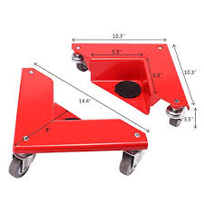 Material Handling Products With 1320lbs Capacity Amarite Desk And Cabinet Corner Mover Dolly Set Of 4 Dollies