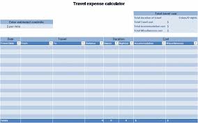 Travel Expense Calculator Business Calculators Excel Budget Template Budgeting Budget Template Excel Free