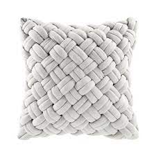 coussin tresse gris 45x45 sur maisons du monde piochez parmi nos meubles et objets deco et faites le plein d inspira coussin maison du monde deco lit coussin