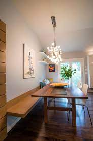 As it turns out, benches offer multiple advantages. Floating Bench Seat Dining Google Search Dining Table With Bench Dining Room Bench Modern Dining Room