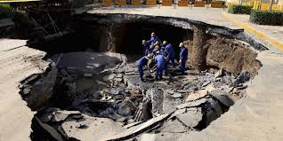 where you'll be swallowed by a sinkhole