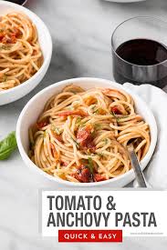 Silky Anchovy And Tomato Pasta The Anchovies Dissolve And Create A Delicious Salty Base For This Tomato H In 2020 Yummy Pasta Recipes Best Pasta Recipes Anchovy Pasta