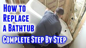 Remove any screws you see on the drain's faceplate. How To Replace A Bathtub Step By Step Youtube