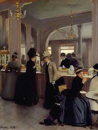 Jean Beraud La Patisserie Gloppe Sur Les Champs Elysees Dettaglio 1889 Victorian Paintings Jean Beraud Art History