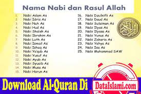 Bahkan, tidak sedikit yang mendapati rintangan hingga mengancam nyawa. Nama Nama Nabi