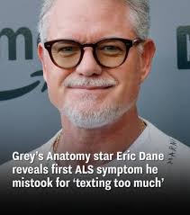 Grey's Anatomy' alum Eric Dane is joining NBC's medical drama series  'Brilliant Minds' and will play an ALS patient. The actor previously  revealed his ALS diagnosis in April. See link below for
