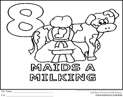 The 12 days of christmas in georgia. Fun Christmas Coloring Pictures For Kids Drawing With Crayons