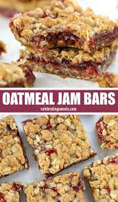 Jam Filled Oatmeal Bars Celebrating Sweets Oatmeal Bars Recipes Oatmeal Dessert Oatmeal Bars Healthy