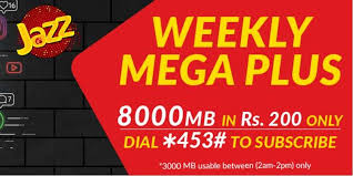 If you are worried about to remember jazz free data mb check codes, then your problem is resolved. Jazz Weekly Mega Plus Offer 2018 8gb Internet In Rs 200 For 7 Days Cells Pk