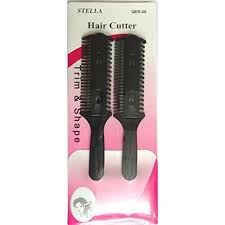 Get it as soon as wed, jan 13. Hair Trimming Comb Razor Thinning Comb Razor Comb Hair Cutting Comb Pack Of 2 Black Buy Online In Saint Vincent And The Grenadines At Saintvincent Desertcart Com Productid 51348094