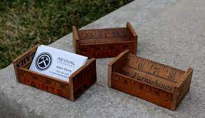 Learn how to make origami business card holder.watch more: Reclaimed Wooden Business Card Holders Vintage Yardsticks Wooden Business Card Holder Wood Business Cards Wooden Business Card