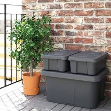 Aufbewahrungsboxen sind beliebte artikel für den haushalt, garten, keller, küche oder kinderzimmer, denn sie sind universell, beliebig einsetzbar und. Klamtare Box Mit Deckel Innen Aussen Dunkelgrau Ikea Osterreich