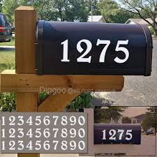 They are ornate and stylish and will accent your mailbox in a way. Diggoo Reflective Mailbox Numbers Sticker Decal Die Cut Elegant Style Vinyl Number 3 Self Adhesive 3 Sets For Mailbox Buy Online In Bermuda At Bermuda Desertcart Com Productid 169424078