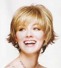 Wavy angled bob with wispy bangs. Layered Short Bob Bob Haircut And Hairstyle Ideas