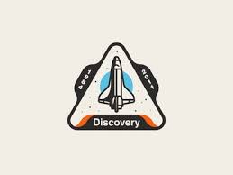 After this mission, the shuttle will appear docked to sta's oxygen garden. Space Shuttle Discovery Patch Space Shuttle Badge Design Logo Design Inspiration