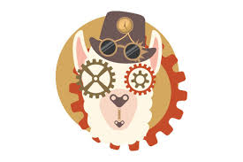 Steampunk Llama Svg Cut File By Creative Fabrica Crafts Creative Fabrica