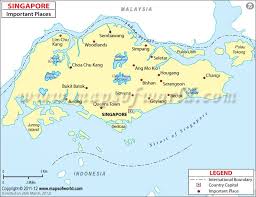 Singapore Cities Map Singapore City Map Singapore