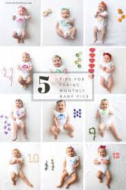 How To Photography Your Baby Each Month Ideas For Monthly Baby Pictures Tips And Tricks For Cap One Month Baby Monthly Baby Pictures Baby Milestones Pictures