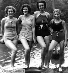 Forum novelties women's roaring 20's beachside betty costume. 1930s Swimsuits Ladies Bathing Suits History