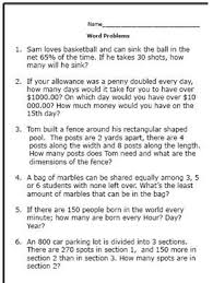 Practice Your Math Skills With These 7th Grade Worksheets Word Problem Worksheets Math Word Problems Word Problems