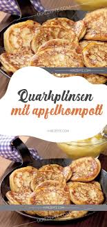 Quarkplinsen Mit Apfelkompott Cooking Recipes Cooking Food And Drink