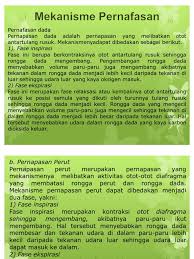 Proses pernapasan pada ikan dimulai saat air masuk ke rongga mulut, dalam keadaan ini tutup insang menutup. Mekanisme Pernapasan Dada Dan Perut