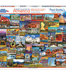 Amazon advertising find, attract, and engage customers: White Mountain Puzzles 1000 Pieces Jigsaw Puzzle Best Places In America Places In America Jigsaw Puzzles America