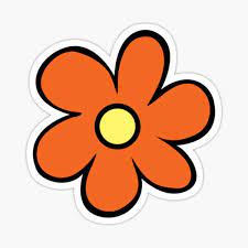 Scooby Doo Flowers Gifts Merchandise Aesthetic Stickers Scooby Doo Tattoo Print Stickers