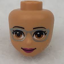 LEGO 37588 Nougat Mini Doll, Head Friends W/ Medium Nougat Eyes, Glasses