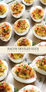 Bacon Deviled Eggs Recipe Bacon Deviled Eggs Bacon Deviled Eggs Recipe Yummy Appetizers