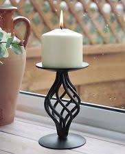 Glass candle holder church candle home interiors. Iron Pillar Candle Holders Set Of Three Black Living Room Home Decor Gift Decoracao De Ferro Castical Ferro Forjado