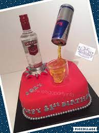 Wird meine enkelin senna ein jahr alt. Pouring Liquid From Can Smirnoff And Red Bull Birthday Cake Kuchen Und Torten Tortendeko Torten