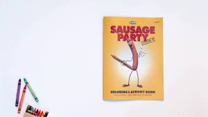 Book black and white clipart barbecue sausage leaf. Alamo Drafthouse Dallas Fort Worth Sausage Party Coloring Books Facebook