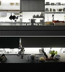 sleek self contained kitchen design